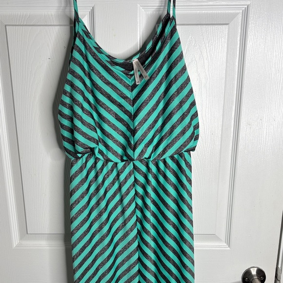 Dresses & Skirts - Green and Black Striped Dress
